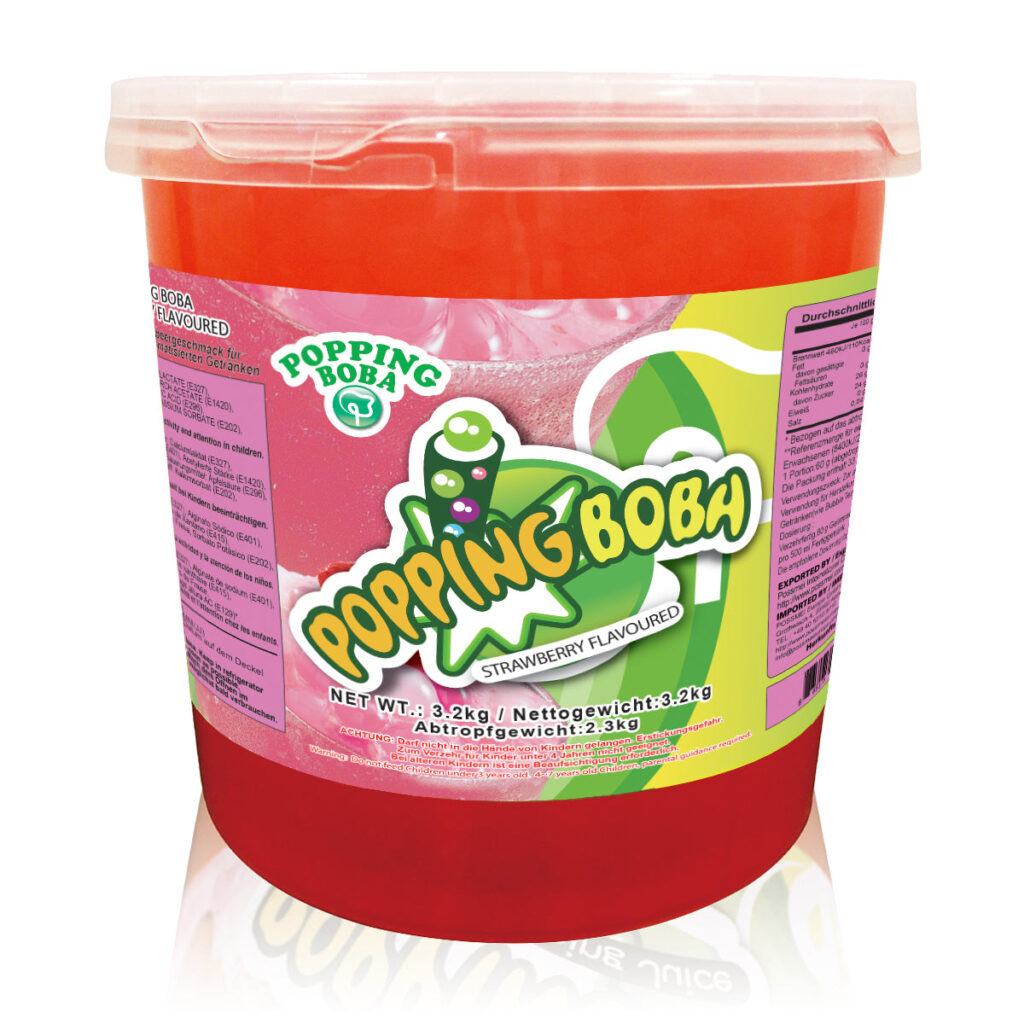 POPPING BOBA – STRAWBERRY | 3.2 KG