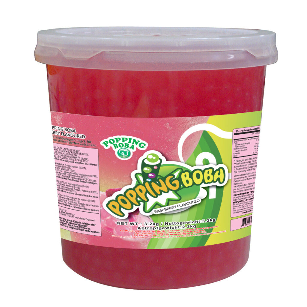 POPPING BOBA – RASPBERRY | 3.2 KG