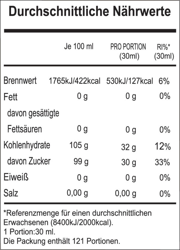 RETAIL SIZE - CANE LIQUID SUGAR | 500 G - Imagen 2